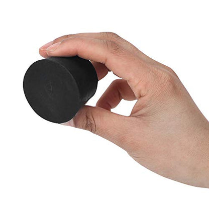 Enjoyist 34 Pack Solid Rubber Stoppers, 13 Assorted Sizes, 000# - 10# Black Tapered Lab Bungs
