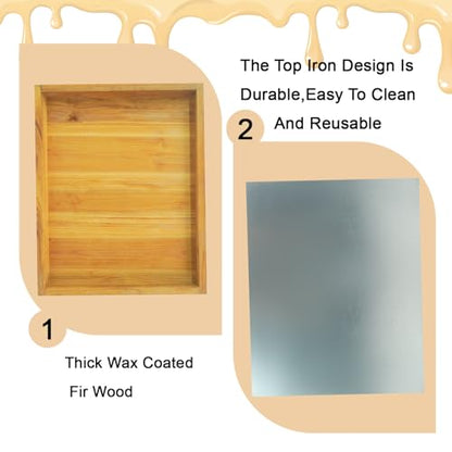 Telescoping Cover 8 Frame Wax Dipped Bee Hive Metal Cover Prevent Rainwater from Seeping Into The Hive 2 Pack - size: 2Pcs 8 Frame