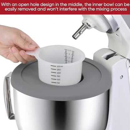 Mixer Bowl Covers, Mixer Splatter Guard Lids for KitchenAid 4.5-5Qt Tilt-Head Stand Mixer,Grey,(2 Pack) - style: 4.5\5QT 2PCS