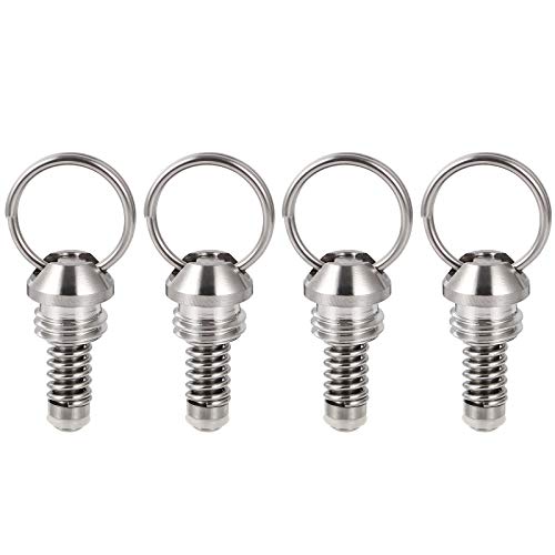 MRbrew All 304 Stainless Steel Corny Keg Pressure Relief Valve, 4 Pcs Ball Lock Keg Lid Pressure Release Valve for Cornelius Keg Homebrew Beer Kegerator Replacement Kit Kegerator Parts