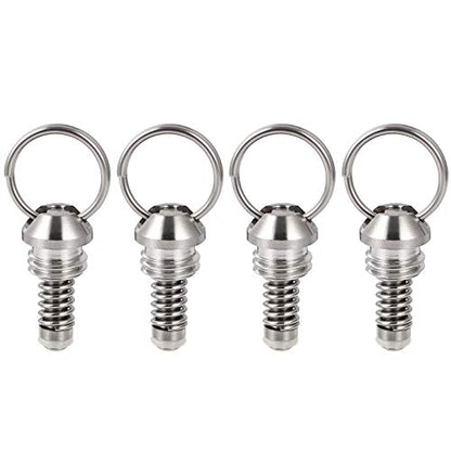 MRbrew All 304 Stainless Steel Corny Keg Pressure Relief Valve, 4 Pcs Ball Lock Keg Lid Pressure Release Valve for Cornelius Keg Homebrew Beer Kegerator Replacement Kit Kegerator Parts