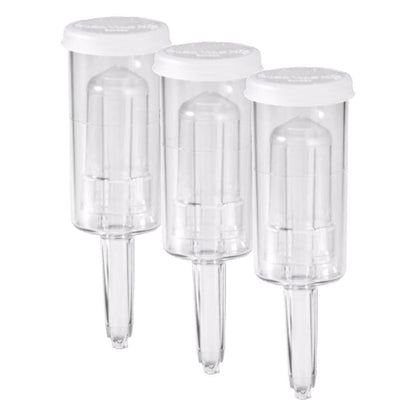 Fastrack Airlocks for Fermenting | S-Shaped Airlock for Wine and Beer Making | BPA-Free Set for Brewing Wine, Beer, Pickles & More | Transparent Set of 3 - size: Airlock (Pack of 3)