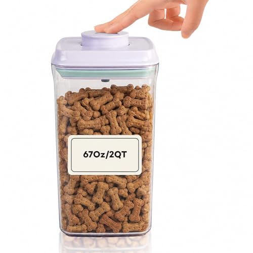 Bop Top Airtight Food Storage Containers with Lid 8 Cups / 67 oz | Kitchen Canister Sets | Air Tight Pantry Container | Pop Top Dry Food Storage Containers for Snacks, Sugar, Flour, Baking, Pasta - color: 67 oz