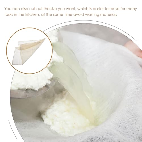 VOSAREA Reusable Cheese Cloth Tofu Filter Cloth, 6 Pieces 40x40cm Pure Cotton Muslin Fabric for Straining, Draining, Cooking and Homemade Cheese Making