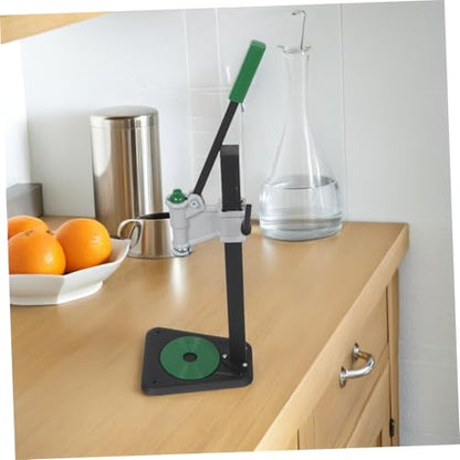 Manual Bottle Capper Tool for 26mm/29mm Soda Caps and Wine Bottles, Adjustable Height 7.8"-18.3", Iron Construction with Stable Tabletop Base and Antislip Pad, for DIY Beverage