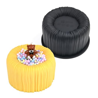3D Silicone Mold, Cup Shape Non-stick Large Chocolate Baking Tray for Mousse Cake, Dessert, Truffle, Pastry, Jelly, Pudding (H_ Cup) - size: H_ Cup