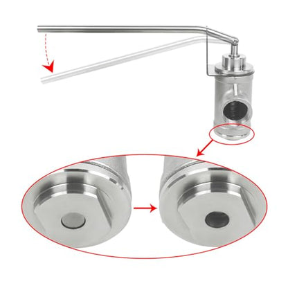 Honey Bottling Valve Honey Gate Valve NPT 1 Thread Stainless Steel Dripless Honey Bottling Beekeeping Extractor Bottling Equipment Honey Bottling Pail