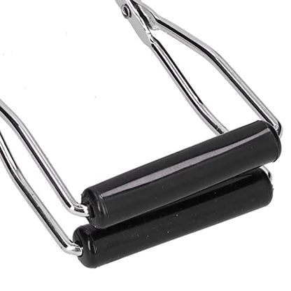 flexman Canning Jar Lifter, Multifunctional Stainless Steel Antiscalding Tray Dish Clamp with Grip Handle, Kitchen Tool for Homes Restaurants Collect Cans (Red) - color: Red