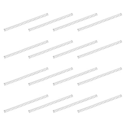 uxcell 50Pcs 304 Stainless Steel Compression Springs, 0.3mm x 2mm x 35mm Small & Tiny Pen Spring for Home Repair & DIY, Workshop & Industrial Use, (Silver Tone) - size: 2mmx35mm