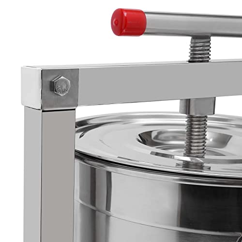 DIY Large Fruit Honey Presser Beeswax Extractor Beekeeping Machine and Large Fruit Honey Presser Cider, Wine, Grape Press extractor for Wine and Juice Making with Keg and Stainless Steel Strainer - color: D