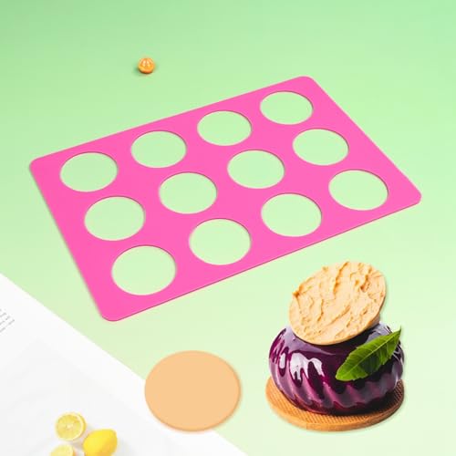 mostsom Round Silicone Chocolate Molds, Cheese Chocolate Mat, Cookie Stencil Chablon Molds, Cake Decorating Tools, Bakeware Accessories for DIY Baking & Kitchen Decor (D_ Round) - size: D_ Round