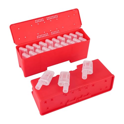 Queen Bee Cage 2 Sets Queen Bee Transport Box Bee Shipping Container with Queen Cage Rearing Tool Queen Cell Plastic Incubator Beekeeping Supplies for Beekeeping Supplies