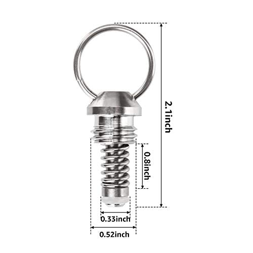 MRbrew All 304 Stainless Steel Corny Keg Pressure Relief Valve, 4 Pcs Ball Lock Keg Lid Pressure Release Valve for Cornelius Keg Homebrew Beer Kegerator Replacement Kit Kegerator Parts