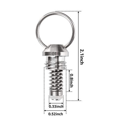 MRbrew All 304 Stainless Steel Corny Keg Pressure Relief Valve, 4 Pcs Ball Lock Keg Lid Pressure Release Valve for Cornelius Keg Homebrew Beer Kegerator Replacement Kit Kegerator Parts