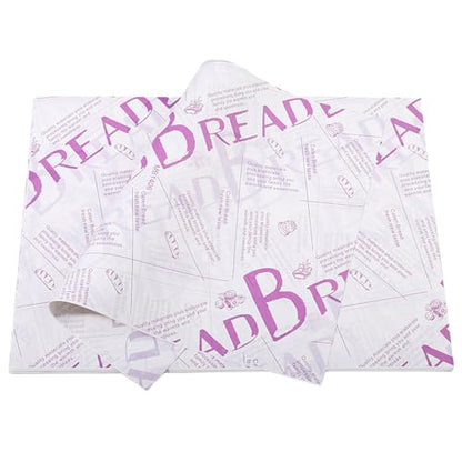 100 Sheets Wax Paper 15 x 11 Inch Greaseproof Sandwich Burger Chips Cuttable Baking Parchment Wraping Paper (Bread) - color: Bread