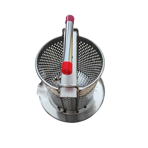 Mesh Honey Press Extractor Honey Extractor, Honeycomb Pressing Machine, Manual Stainless Steel Household Mesh Honey Extracting Equipment for Small Beekeeping, Fruit Wine and Juice Making