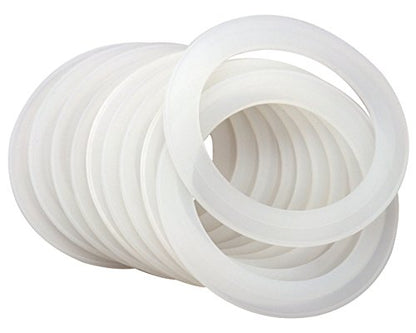 Platinum Silicone Sealing Gaskets for Leak Proof Mason Jar Lids | 10 Pcs Reusable Silicone Seal Gaskets Replacement for Plastic Mason Jar Lids, Mason Jar Rings (10 Pack, Regular Mouth) - size: Regular Mouth