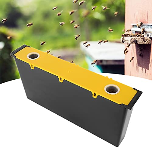 Bee Feeder Plastic Beehive Frame Feeder 48.5 X 23.2 X 8 Cm 6L Capacity with Cover and 2 Feeding Cages for Backyard and Professional Beekeeping Feeding