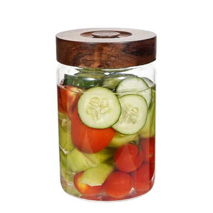Glass Spice Jars Seasoning Containers Small Glass Jars with Lids Airtight Food Storage Canister for Kitchen Pantry Sugar Tea Coffee Bean Nuts Cookies Herbs Salt (30oz(900ml)*1 pack) - color: 30oz(900ml)*1 pack