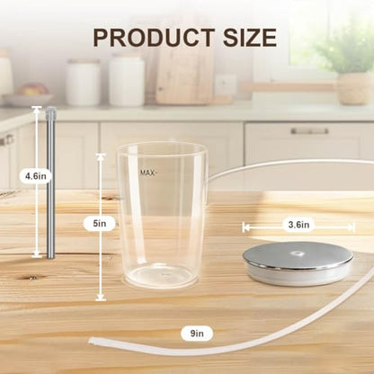 Glass Milk Container Compatible with Jura E8, S8, Z8, Z6, J6, 16.9oz | Replaceable for 72570 Milk Container ,This glass milk container is refrigerator-safe and dishwasher-safe
