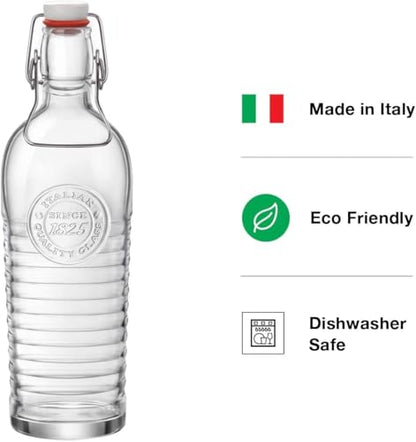 Bormioli Rocco Officina 1825 Swing Top Bottle - Clear 37.25 Oz