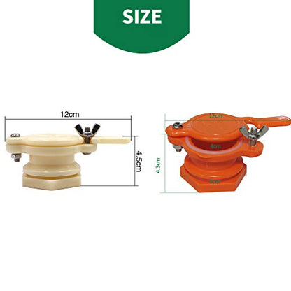 Honey Gate Valve 2pcs Extractor Tap for Honey Bucket Spout Beekeeping Honeycomb Bottling Tools