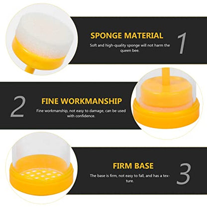 Totority 4sets Professional Bee Marking Bottles of Beekeeping Tools for Easy Queen Identification and Hive Inspection and Marker Bottles