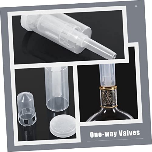 OUNONA 3sets Air Lock Kit Exhaust Valves Non-return Valves Essential for Wine Beer Fermentation