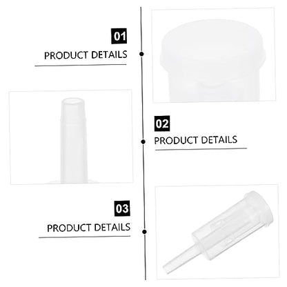 LIFKOME 2pcs Three-piece One-way Brewing Stoppers Transparent Plastic Check Valves for Wine Bottles Safe and Gas Release for Homebrewing and Food Preservation