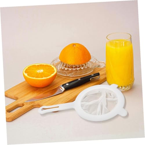 2pcs Fine Mesh Strainer for Juicing and Honey Filtering, Small Kitchen Sieve with Double-ear Handles, Plastic Food Strainer for Soy Milk, Tea, Coffee, and Juice Filtering