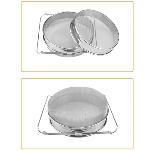 Double Layer Stainless Steel Honey Filter Sieve 40/60 Mesh Beekeeping Strainer for Honey Processing