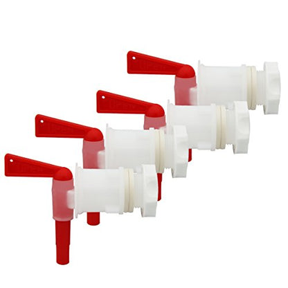 PERA 4 Pack Plastic Bottling Bucket keg Spigot tap Faucet for Homebrew Wine Making Beer