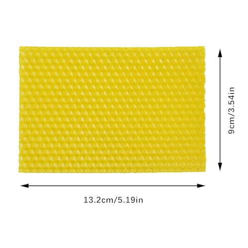Flylin 20Pcs Beehive Wax Foundation Sheets, Natural Beehive Wax Foundation | Honeycomb Pattern, Smooth Texture, Beeswax Sheets, for DIY Candle Making, Furniture Floor Polishing