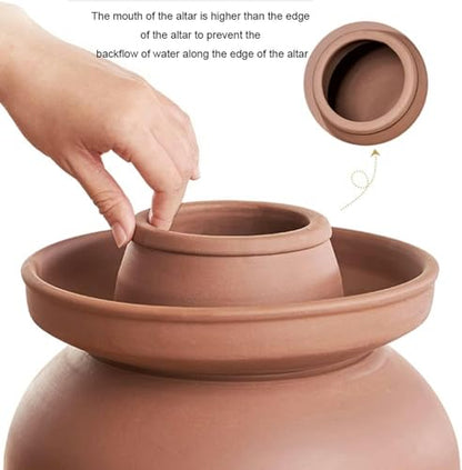 Traditional Chinese Porcelain Pickle Jar, Thickened Ceramic Fermentation Crock Pickling Pot,Fermenting Jar with Water Seal Airlock Lid Stoneware Fermenter for Kimchi 2.5KG*1