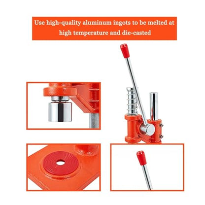 Manual Beer Capping Machine, Beer Bottle Capper with Non-Slip Base, 30MM Bottle Cap Diameter and Adjustable Capping Height, No Need Electricity and Easy to Use for Home Brewing
