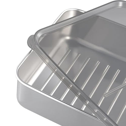 SINJEUN 4 PCS Stainless Steel Cheese Container, Deli Meat Storage Containers with Lid for Fridge Organizers and Storage