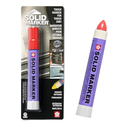 Sakura Solid Paint Markers - Permanent Marker Pens - Window, Wood & Glass Marker - Red Paint - 1 Pack - color: Red Paint