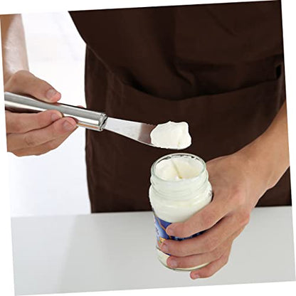 ABOOFAN 2Pcs Stainless Steel Butter Spreader and Cream Knife for Cake Cheese Pastry Rust Resistant Construction Easy to Clean Kitchen Gadget for Restaurants and Catering