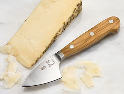 Mercer Culinary Renaissance Olive Wood Parmesan Cheese Knife, 2.75-Inch - color: Olive Wood Handle, size: 2.75-Inch Parmesan Cheese Knife