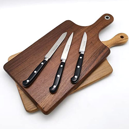Paring Knife, MATTSTONE HILL 3.15" Small Kitchen Knife, Peeling Knife - German Steel, Triple Rivet Handle - size: 3.2"