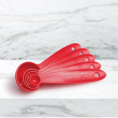 King Arthur Baking Company Lightweight Measuring Spoons, BPA- And PFAS-Free, 5-Piece Set, Precision Measures, For Baking And Cooking - style: Red - 5-Piece Set