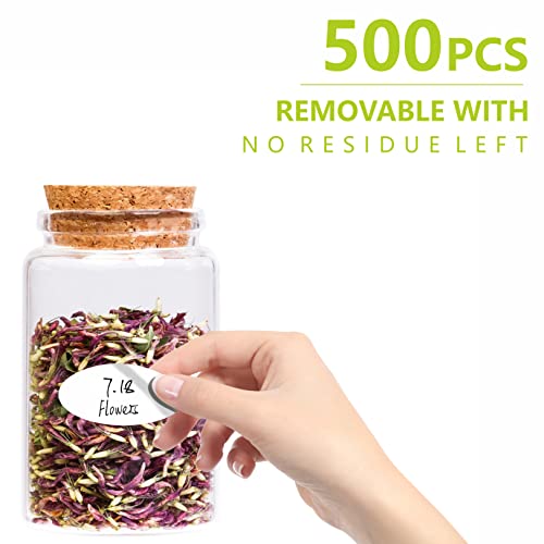 500 Removable Freezer Pantry Labels, Waterproof Tear Resistant Removable No Residue, for Food Containers Jars Kitchen Restaurant Storage Organization - style: Style 4