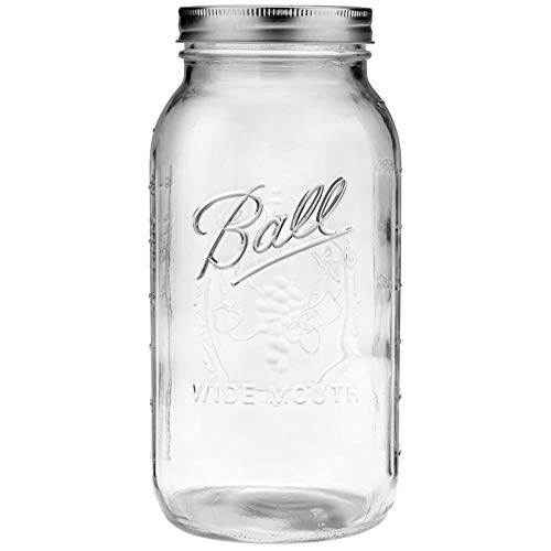 Ball 1 64oz Wide Mouth Half Gallon Mason Jar - size: 64 Ounce (Pack of 1)