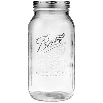 Ball 1 64oz Wide Mouth Half Gallon Mason Jar - size: 64 Ounce (Pack of 1)