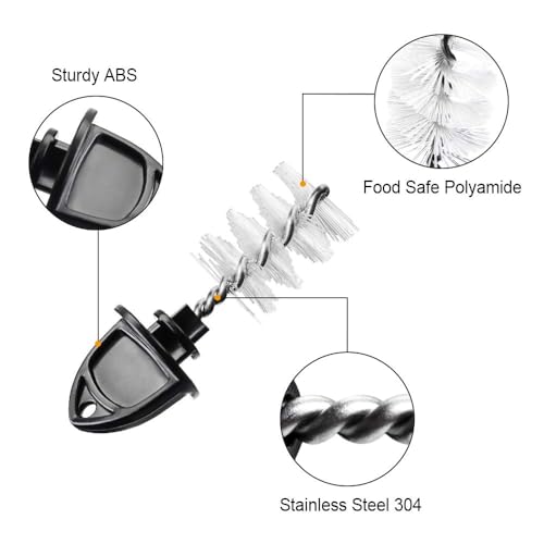 FERRODAY Draft Beer Tap Plug 12 Pieces Keg Faucet Tap Plug Brush Draft Beer Rubber Tap Soother Covers Beer Faucet Brush Plug Beer Faucet Tap Cleaning Plug - 6+6 Keg Faucet Brush Plugs for Keg Beer - size: 6+6 Black
