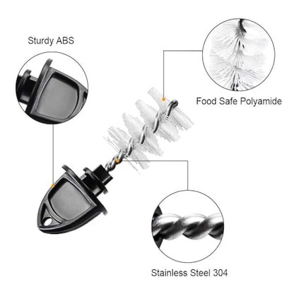 FERRODAY Draft Beer Tap Plug 12 Pieces Keg Faucet Tap Plug Brush Draft Beer Rubber Tap Soother Covers Beer Faucet Brush Plug Beer Faucet Tap Cleaning Plug - 6+6 Keg Faucet Brush Plugs for Keg Beer - size: 6+6 Black