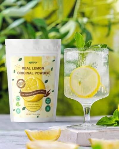 ORGFUN Original Lemon Powder, Freeze Dried Lemon Juice Powder, Great for Beverages, Smoothies, Baking 7.06 Oz - color: Lemon 7.06 Ounce