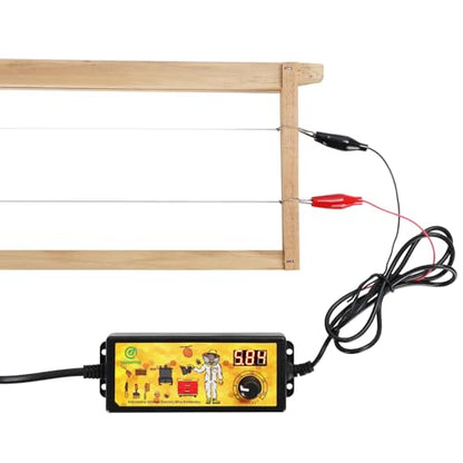 Adjustable Voltage 3-24V Beekeeping Electric Embedder Wax Wire Embedder Beehive Frame Embedder Beehive Installer Equipment for Wax Frames Beekeeping Tools