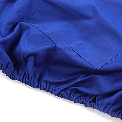 Beekeeping Tools Suits,Breathable Adult Anti Bee Veil Suit Beekeeping Protective Clothing Beekeeper Protective Outfit Upper Body Beekeeping Jacket with Veil Hood Ventilated (Blue) - color: Blue
