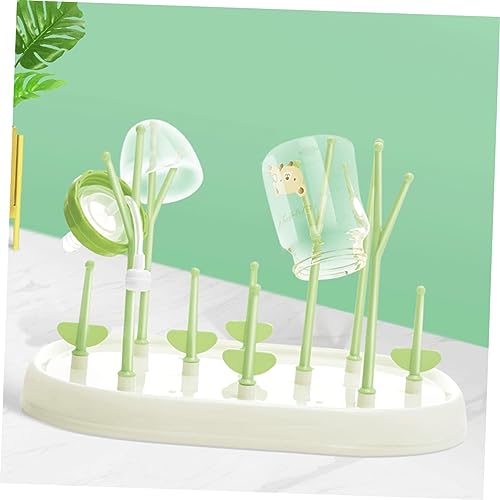 Tree-Shaped Baby Bottle Dryer Green Baby Bottle Drying Rack Easy to Clean Safe for Infants